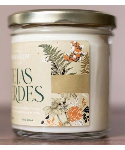 Book and Glow - *Mundos Extraordinarios* - Soy Candle - Tejas verdes