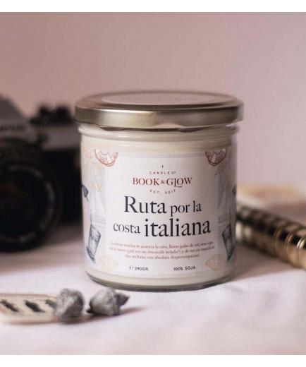 Book and Glow - Wanderlust Collection Soy Candle - Italian Coastal Route