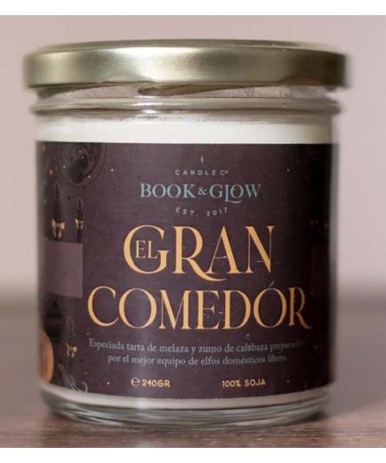 Book and Glow - Extraordinary Worlds collection soy candle - The Great Hall