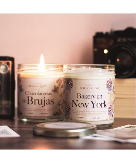 Book and Glow - Wanderlust collection soy candle - Bakery in New York