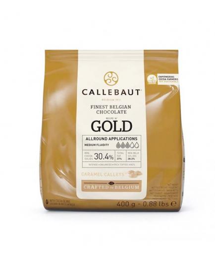 Callebaut - Belgian Caramel White Chocolate Pearls 30.4% - Caramel White Chocolate Coating