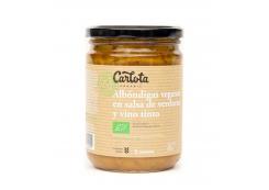 Carlota Organic - Vegan meatballs in vegetable sauce and Bio red wine 425g