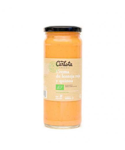 Carlota Organic - Crema de lenteja roja y quinoa sin gluten Bio 450g