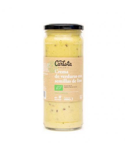 Carlota Organic - Crema de verduras con semillas de lino Bio 450g