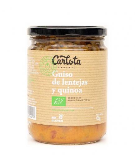 Carlota Organic - Guiso de lentejas y quinoa Bio 425g