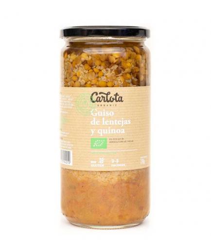 Carlota Organic - Guiso de quinoa y lentejas sin gluten Bio 720g