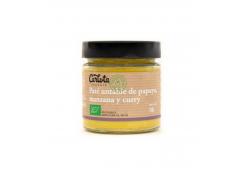 Carlota Organic - Paté untable de papaya, manzana y curry Bio 180g