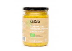 Carlota Organic - Quinoa with vegetables, turmeric and Bio curry sauce 425g