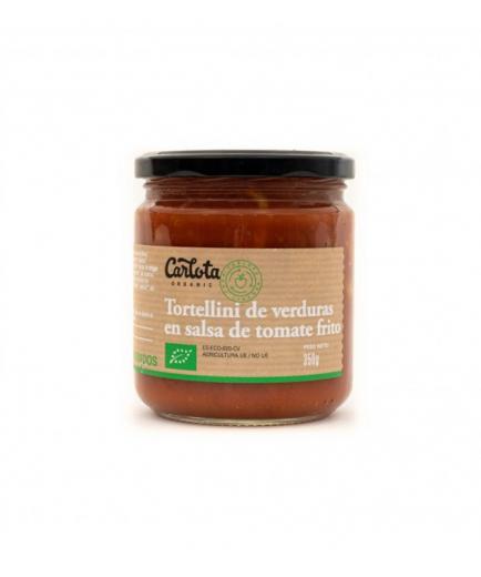 Carlota Organic - Tortellini de verduras en salsa de tomate frito Bio 350g