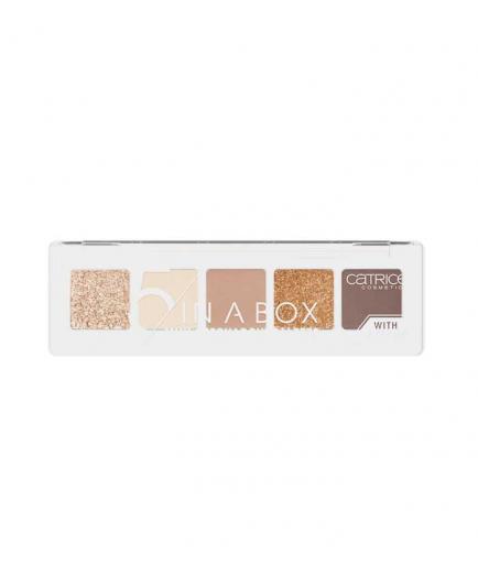 Catrice - Paleta de sombras mini 5 In a Box - 010: Golden Nude Look