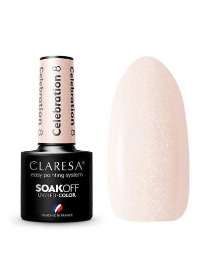 Claresa - *Celebration* - Semi-permanent nail polish Soak off - 08