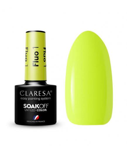 Claresa - Semi-permanent nail polish Soak off - 01: Fluo