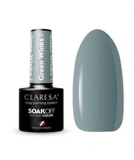 Claresa - Semi-permanent nail polish Soak off - 01: Green Winks