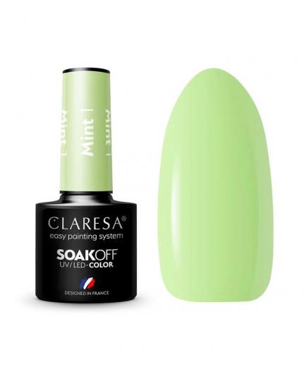 Claresa - Semi-permanent nail polish Soak off - 01: Mint