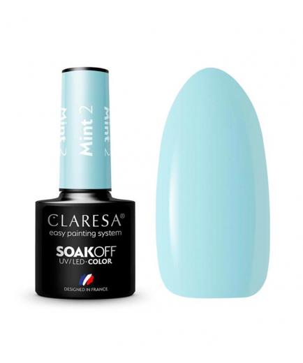 Claresa - Semi-permanent nail polish Soak off - 02: Mint