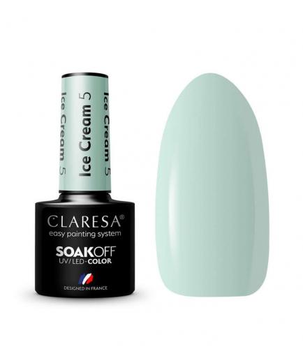 Claresa - Semi-permanent nail polish Soak off - 05: Ice Cream