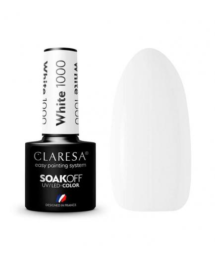 Claresa - Semi-permanent nail polish Soak off - 1000: White
