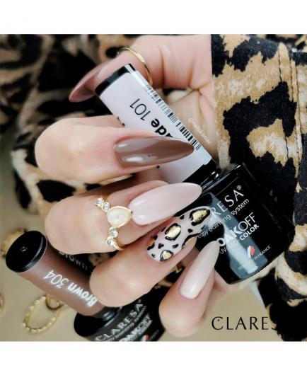 Claresa - Semi-permanent nail polish Soak off - 101: Nude