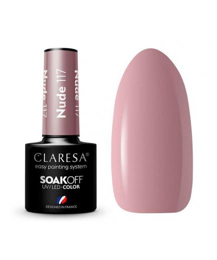 Claresa - Semi-permanent nail polish Soak off - 117: Nude
