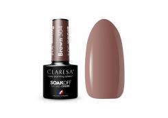 Claresa - Semi-permanent nail polish Soak off - 304: Brown