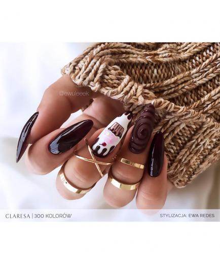 Claresa - Semi-permanent nail polish Soak off - 310: Brown