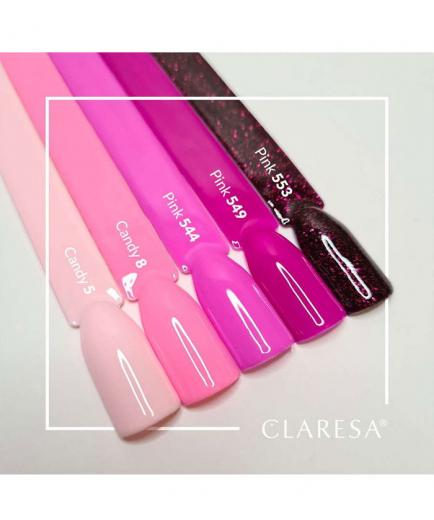 Claresa - Semi-permanent nail polish Soak off - 549: Pink