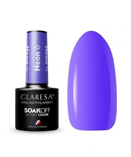 Claresa - Semi-permanent nail polish Soak off - 6: Neon