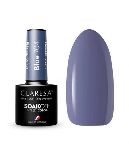 Claresa - Semi-permanent nail polish Soak off - 704: Blue