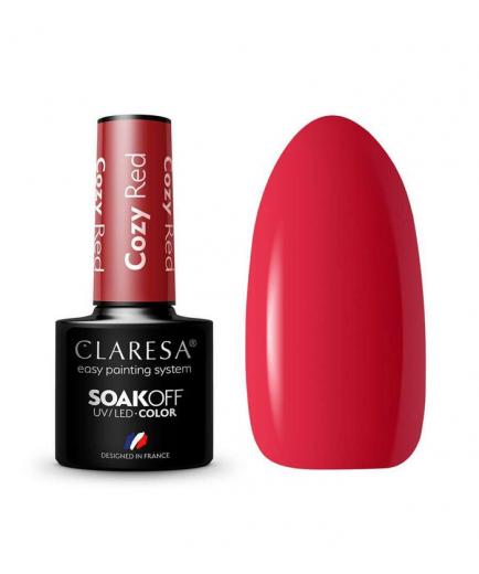 Claresa - Semi-permanent nail polish Soak off - Cozy Red