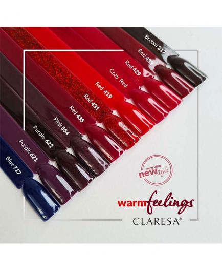 Claresa - Semi-permanent nail polish Soak off - Cozy Red