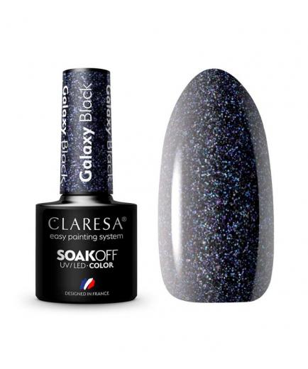 Claresa - Semi-permanent nail polish Soak off - Galaxy Black