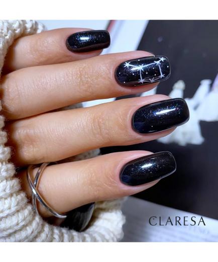 Claresa - Semi-permanent nail polish Soak off - Galaxy Black