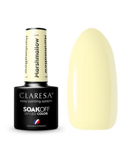 Claresa - Semi-permanent nail polish Soak off Marshmallow - 01