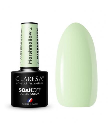 Claresa - Semi-permanent nail polish Soak off Marshmallow - 02