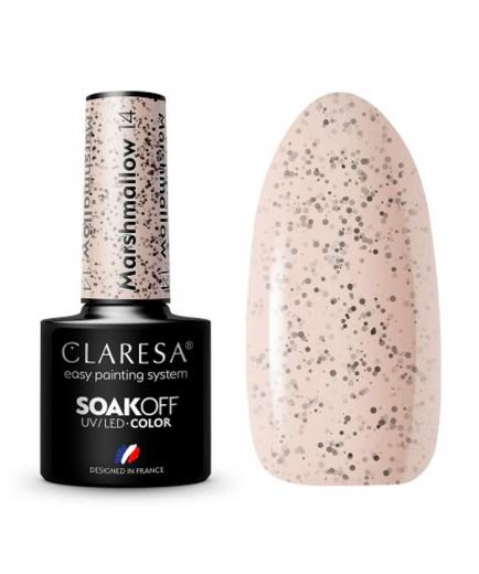 Claresa - Semi-permanent nail polish Soak off Marshmallow - 14