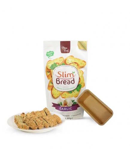 Clean Foods - SlimPan sabor ajo - Preparado para pan de Konjac
