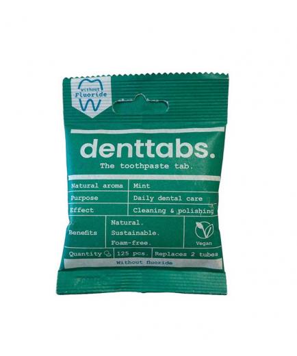 Denttabs - Dentífrico en pastilla sin fluor 125 ud.