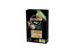 DESTINATION - Coffee in biodegradable capsules Mocha Ethiopia 100% Arabica 10 capsules