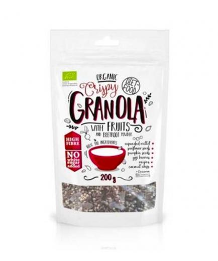 DIET-FOOD - Bio Granola crispy - Fruta y remolacha