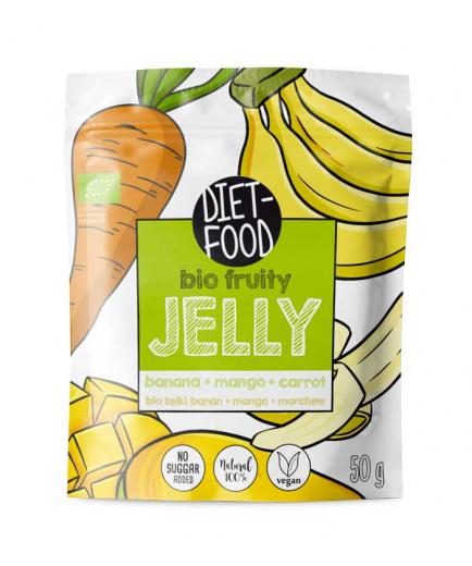 DIET-FOOD - Gelatina de frutas Bio - Plátano, mango y zanahoria