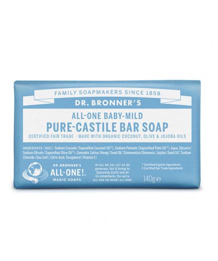 Dr. Bronner´s - Organic Castille Bar Soap - Unscented Baby-Mild