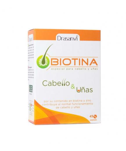 Drasanvi - Biotina 400mg especial para cabello y uñas 45 comprimidos