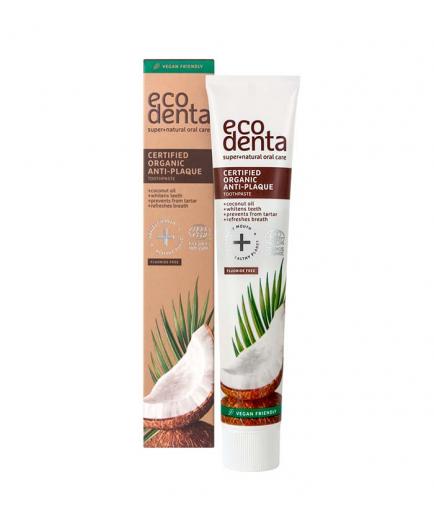 ecodenta - Organic anti-plaque toothpaste with coconut oil 75ml