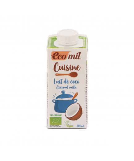 Ecomil - Crema de leche de coco bio para cocinar Cuisine