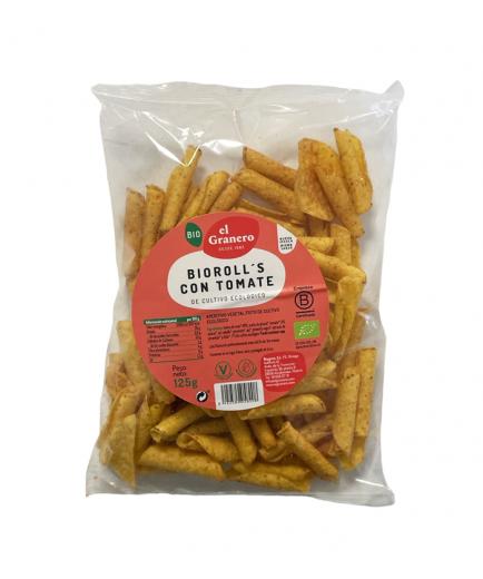 El Granero Integral - Corn Nachos Rolls tomato flavor 125g Bio