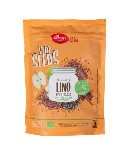 El Granero Integral - Semillas de lino molidas Bio 200g - Chía, manzana, canela