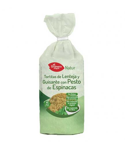 El Granero Integral - Lentil and pea pancakes with spinach pesto Natur 122g