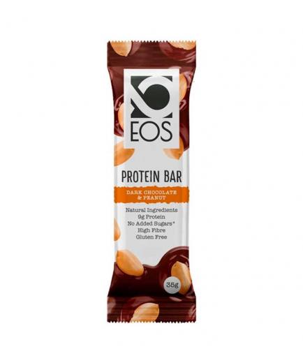 EOS nutrisolutions - Barrita protéica sin gluten 35g - Cacahuete y chocolate negro