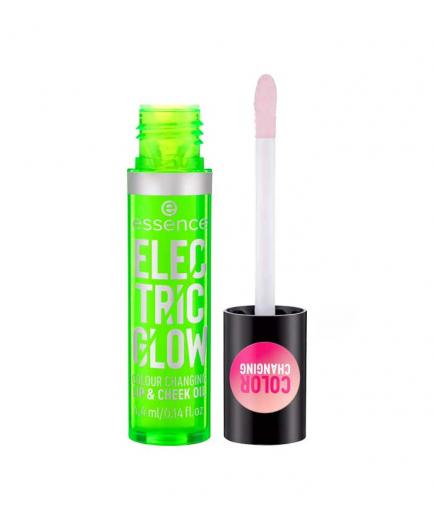 essence - Aceite de labios y mejillas Electric Glow Color Changing