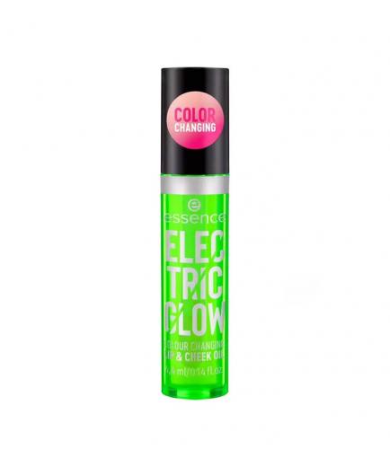 essence - Aceite de labios y mejillas Electric Glow Color Changing
